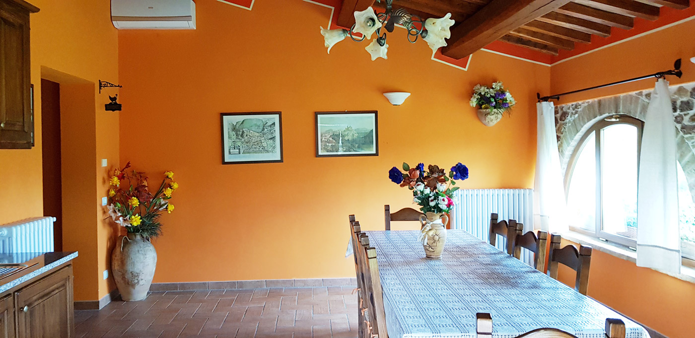 agriturismo appartamento arancione