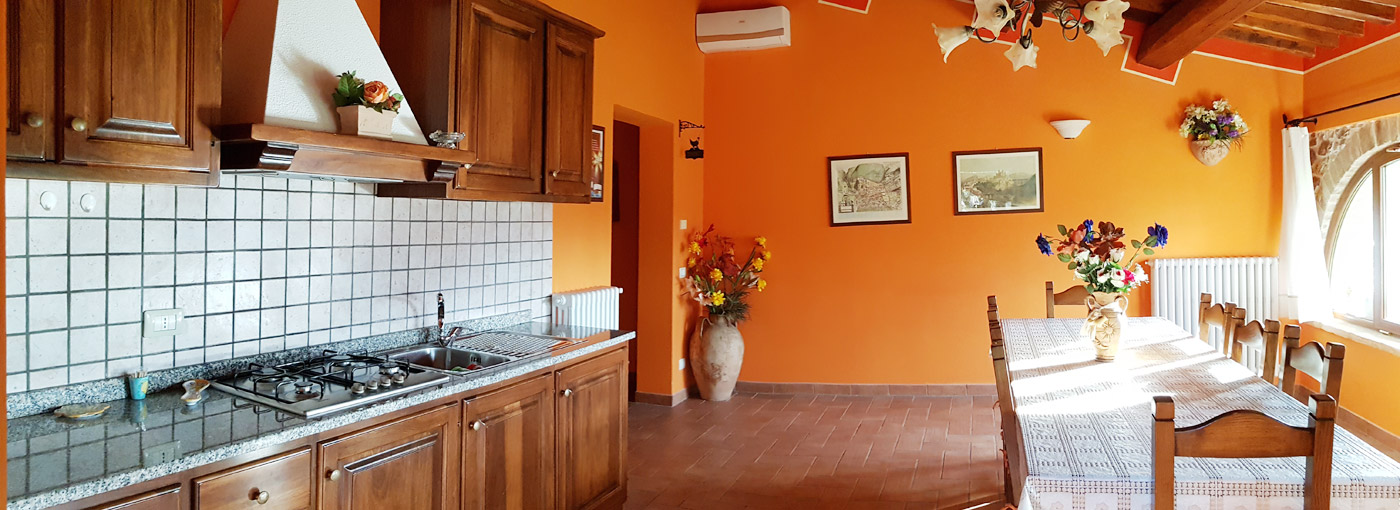agriturismo appartamento arancione